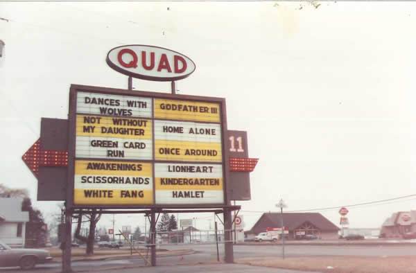 Saginaw 12 - THE QUAD 11 SIGN - 1990